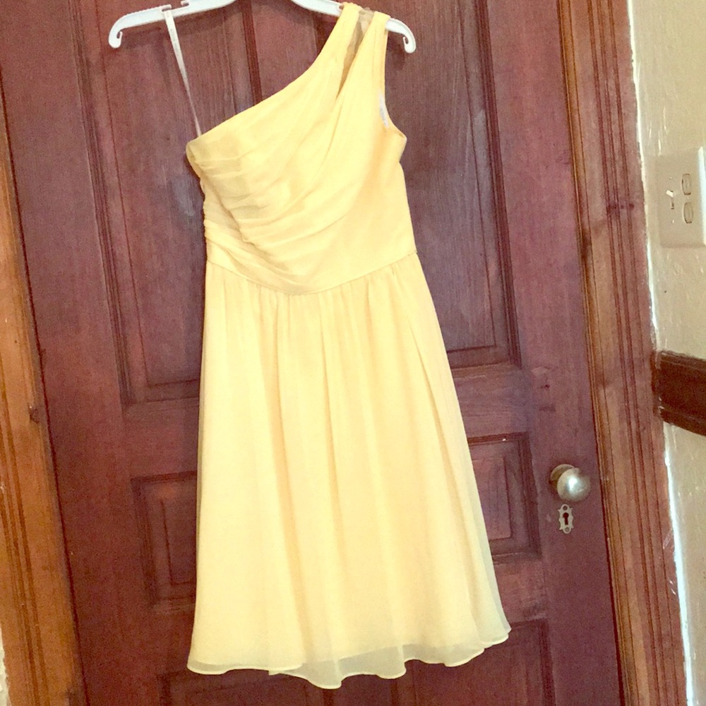 Sunshine yellow bridesmaid dress - summer wedding